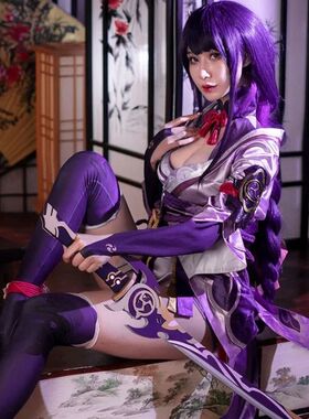 Game Genshin Impact Raiden Shogun Cosplay Costumes Anime Fig