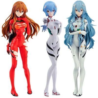 18cm Neon Genesis Evangelion Anime Figure EVA Short Hair Rei