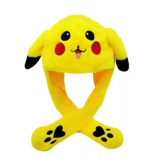 Women Girl Moving Kawaii Bunn Can Pikachu Beanie Pokemon Hat