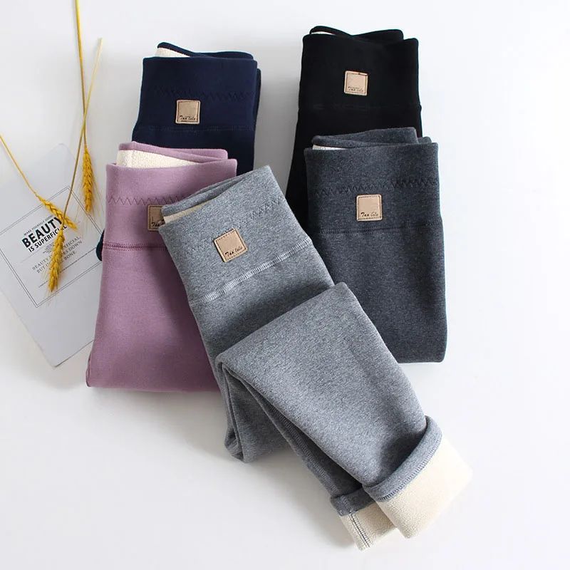 Children Winter Pants For Girls Leggings Thick Berber Fleece