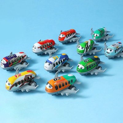Kawaii Children Mini Alloy Pull Back Cartoon Small Aircraft