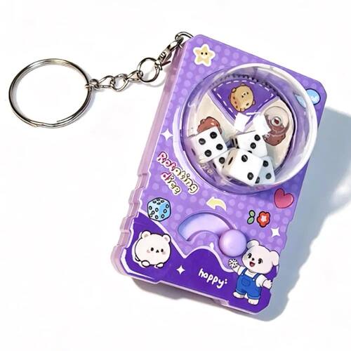 Portable Fidget Dice Keychain,Stress Relief Toy,Unique Gift