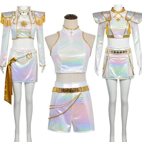New Movie  Cosplay Costume Rumi Zoey Mira White Set Adults K