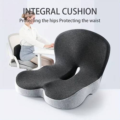 Ergonomic Seat Cushion with Backrest,Soft, Supportive, and W