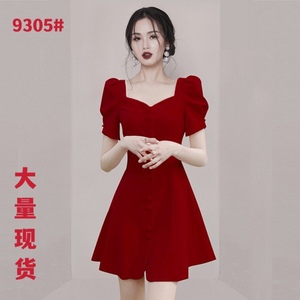 RM5789#小个子连衣裙女2023年夏季新款气质修身显瘦裙子高级感女装女神范