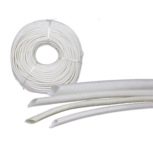 耐600℃耐高温套管锭纹管高温管璃纤维套管玻纤管 高硅氧耐1000度