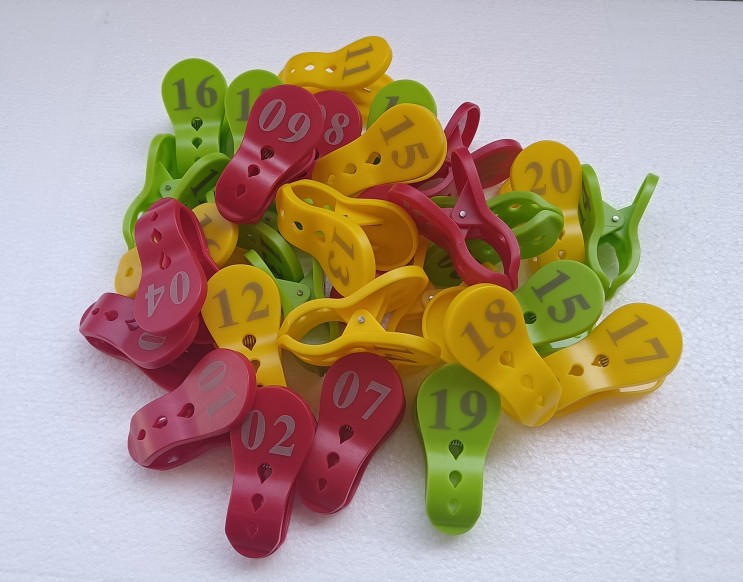 号码牌夹子数字编号牌麻辣烫口味夹餐饮饭店包厢上菜叫号牌夹定制