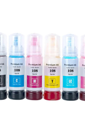 适用爱普生EPSON EcoTank L8050 L18050打印机墨水T09C 108墨水