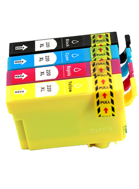 适用爱普生EPSON 220 T220 XP-320 XP420 XP424打印机墨水盒黑色