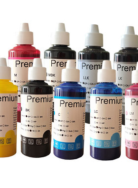 适用爱普生T7601-T7609 SureColor P600打印机黑色黄色颜料墨水