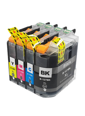 适用兄弟Brother LC127 LC125墨盒MFC-J4610DW J4710DW打印机黑色