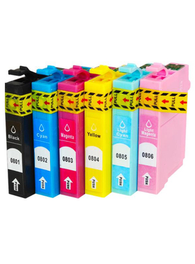 兼容爱普生Epson T0801墨盒PX650W 660 700W 710W 720WD打印机黑