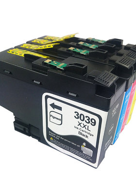 适用兄弟LC3037 LC3039墨盒MFC-J5945DW MFC-J6545DW打印机黑色墨