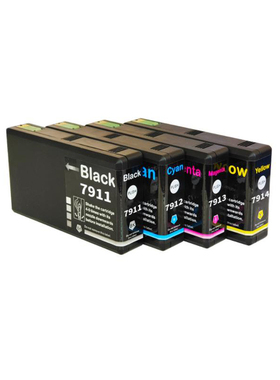 适用爱普生EPSON T7901 T7911 WF-4630 WF-4640打印机墨盒黑色