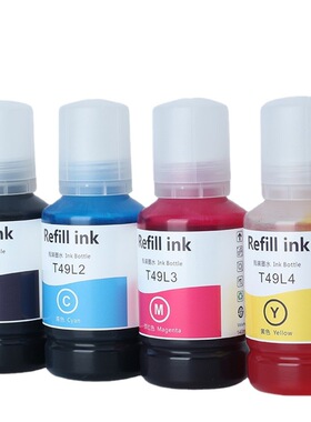 适用爱普生Epson T49L1墨水T3180D T3180N打印机染料照片红色黑色