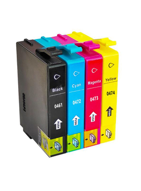 适用爱普生Epson C63 C65 C83 C85打印机T0461 T0472-T474墨水盒