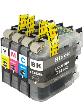 适用兄弟Bro LC161 LC163墨盒DCP-J152W J552DW J752DW打印机黑色