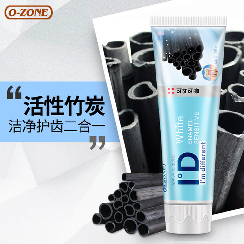 韩国进口欧志姆牙膏竹炭清新口气