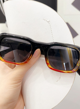 自带妆容感时尚墨镜防晒防紫外线2024年新款大脸显瘦太阳镜新款潮