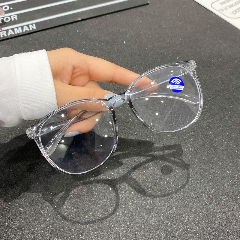 2022新款网红同款潮黑框眼镜素颜女生抗蓝光防辐射眼镜护目平光镜