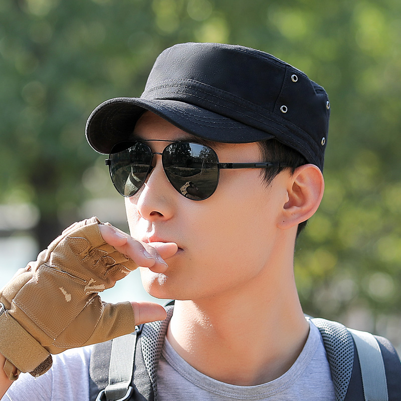 邦言平顶帽男女通用四季短檐