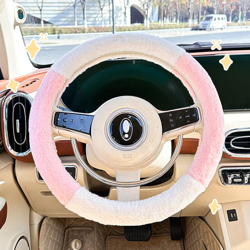 新款简约仿兔毛四拼把套冬季耐看