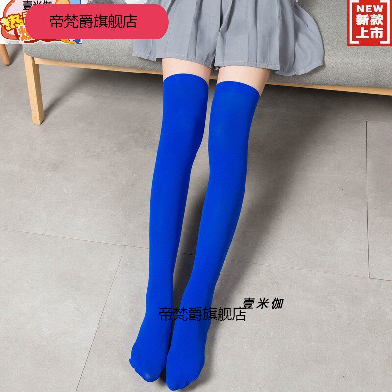 日系天鹅绒过膝袜 学生大腿袜中筒袜加长筒袜秋 女士筒袜