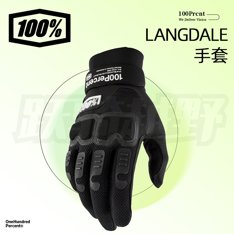 新款跃骑越野美国100%Langdale手套自行车山地骑行指关节防护透气
