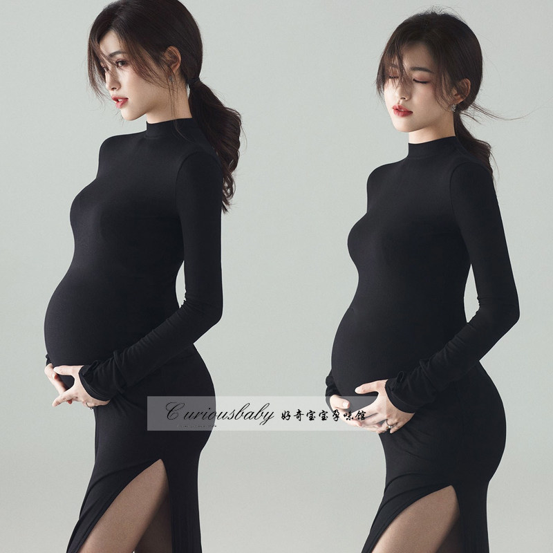 孕妇照服装新款针织裙孕妇摄影服装拍照写真影楼孕妇照片写真服装