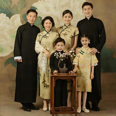 影楼亲子装全家福主题服装