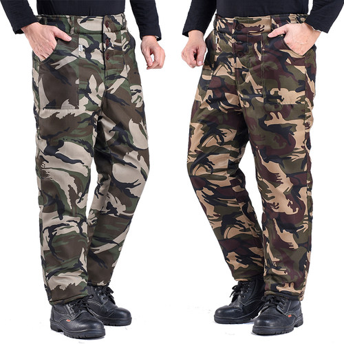 迷彩棉裤男冬季加厚冷库专用服