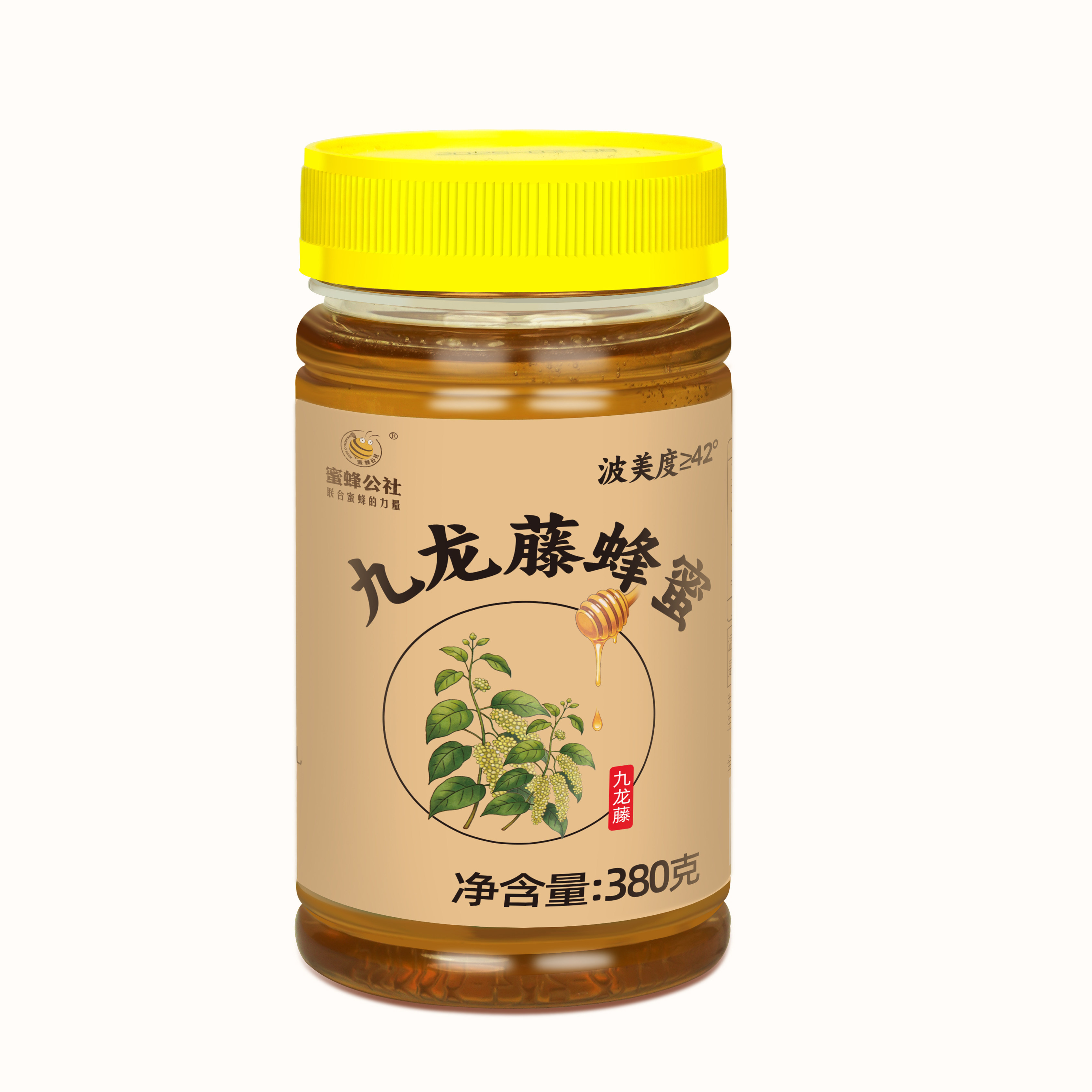蜜蜂公社九龙藤蜂蜜380g瓶装