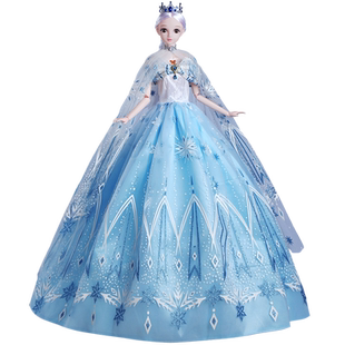 100厘米超大号芭洋娃娃爱艾沙冰雪公主新款女孩玩具高端生日礼盒