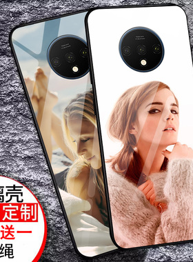 一加7T钢化玻璃手机壳定制照片一加7t私人来图diy照片个性文字全包防摔oneplus7T网红抖音同款男女潮牌