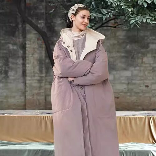 行走被子双面双色白鹅绒羽绒服