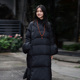 羽绒服 黑色新中式 云感90白鹅绒长款 2026立领盘扣国风保暖外套女