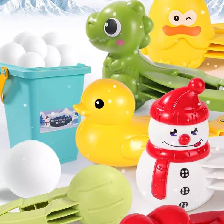 雪球夹玩具雪夹子小鸭子夹雪球