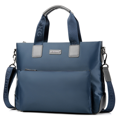 手提包男商务休闲牛津布包男士公文包尼龙帆布男包单肩包电脑包新