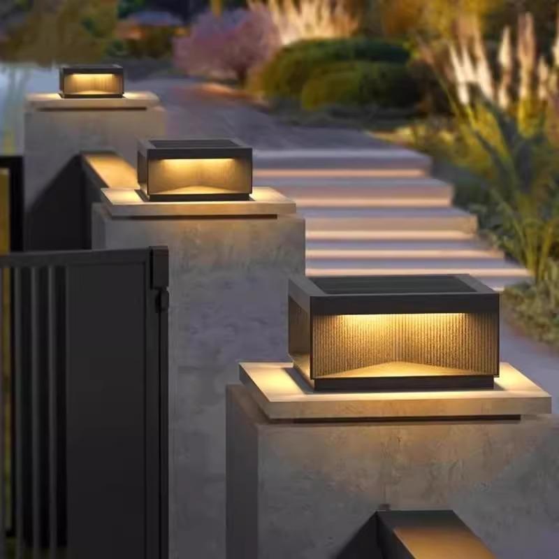 太阳能庭院门柱灯户外别墅