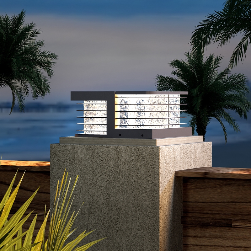 太阳能户外防水柱头灯