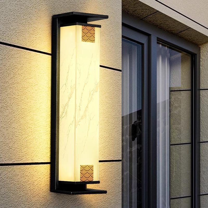 户外防水太阳能壁灯钢化玻璃壁灯