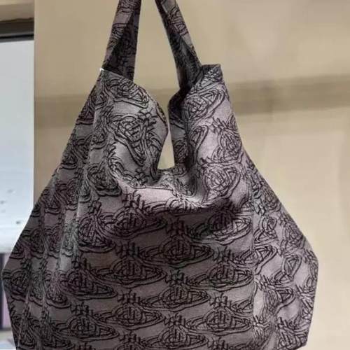 土星logo满印帆布包肩斜挎包