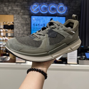 ECCO爱步男鞋运动鞋网面透气舒适减震慢跑鞋休闲鞋健步830774