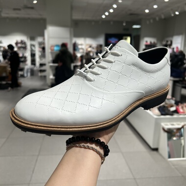 ECCO爱步男绅士防水运动舒适雕花经典高尔夫球鞋110214 110234