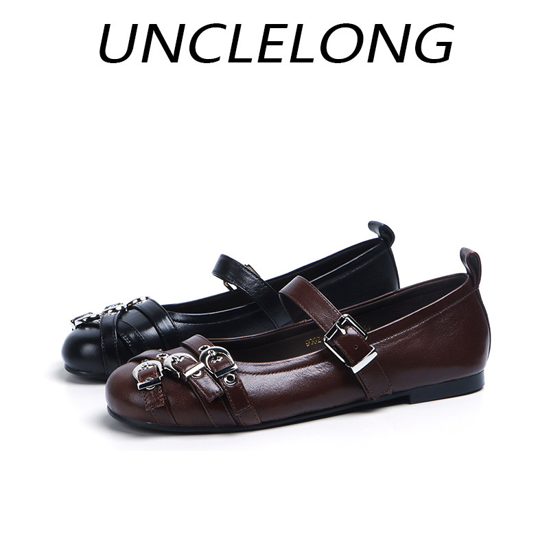 真皮法式复古小皮鞋玛丽珍鞋女平底一字扣带芭蕾舞鞋百搭女士单鞋,女鞋,时尚芭蕾鞋,淘宝优惠券,粉丝福利购,淘宝优惠卷