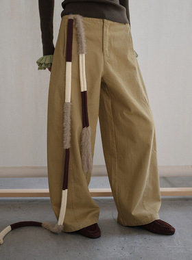 UNITY MODE|JYBF DESIGNER天丝棉冬季垂感阔腿休闲裤拖地裤长裤