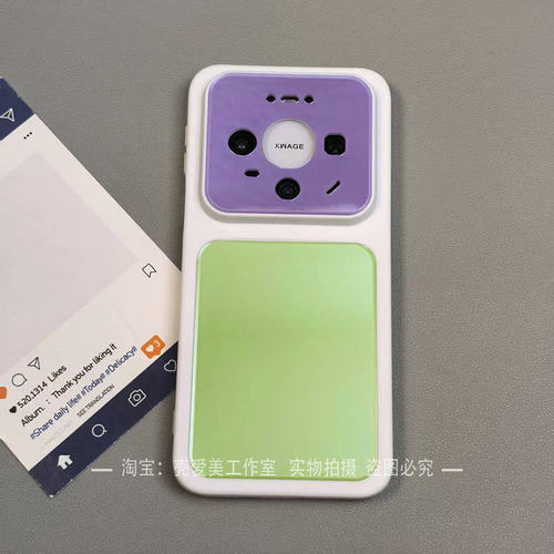 适用于华为mate80pro手机壳简约撞色mate70pro多巴胺60个性亚克力防摔p90promax保护套p80镜头保护p70炫彩ins