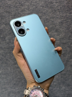 时尚适用于红米turbo5max金属镜框高级感K90ProMax保护壳note15/14/13/12Pro流光磨砂K70/k60防滑背板PC硬壳