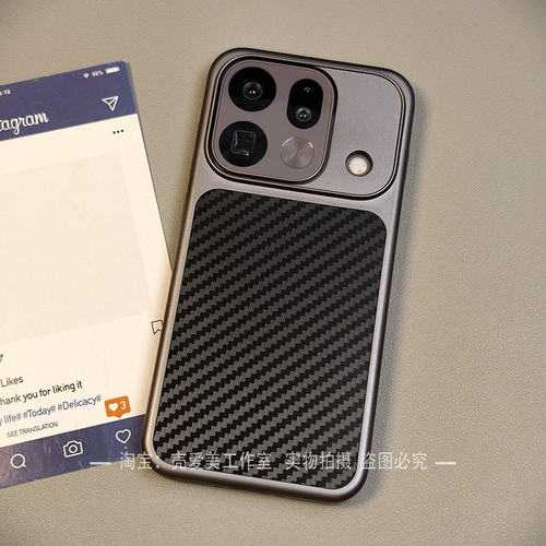 凯夫拉碳纤纹理适用于OPPOfindx9手机壳磁吸x9ultra电镀钛灰9spro保护壳商务风findx8pro简约x8ultra防摔硬壳