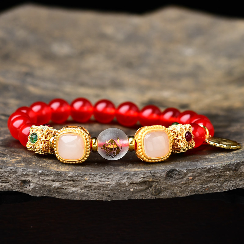 金牛座保吉纳手串2024年金牛座幸运物守护石饰品男女开运手链